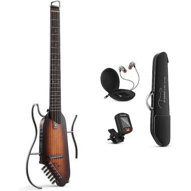 [BUNDLE] Donner Hush I Silent Guitar Sunburst + Blackstar FLY 3 Acoustic 3W Guitar Amplifier