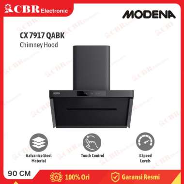Cooker Hood / Penghisap Asap MODENA CX 7917 QABK (Chimney Hood) 90 cm