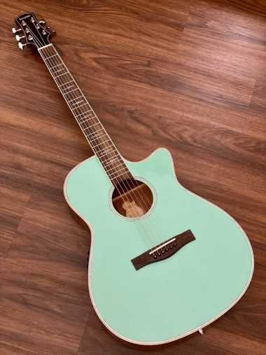 SQOE SPAIN XLDC-GR Acoustic Electric in Surf Green
