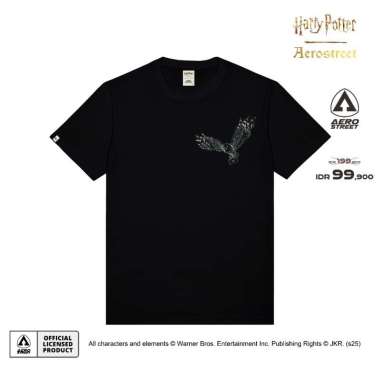 Aerostreet T Shirt Hedwig Hitam Kaos AAAAA S