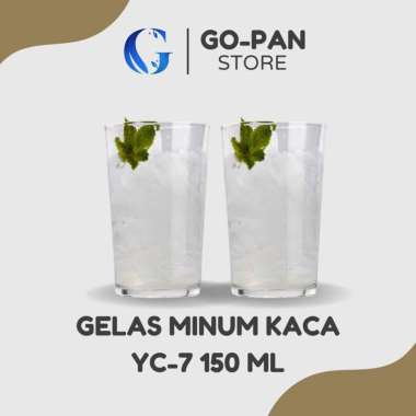 Gelas Kaca Aesthetic YC-6 6 pcs 150 ml Gelas Kopi Kaca Bening / Gelas Teh Kedaung / Gelas Cafe Minim