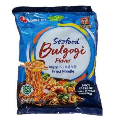 Nongshim fried noodles beef bulgogi / seafood bulgogi 105 gram seafood bulgogi