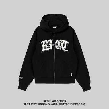 RAWTYPE RIOT Riot Type Hoodie - Black M