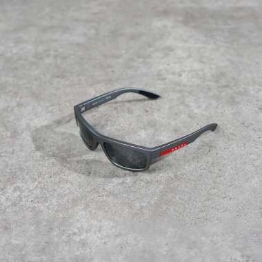 Kacamata PRADA LINEA ROSSA CARBON GREY MIRROR RED SUNGLASSES 100% ORIGINAL