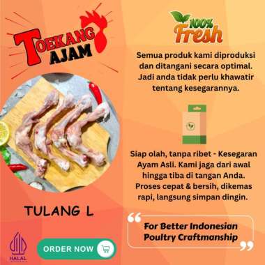 TULANG L / TULANG PAHA AYAM / TULANG DENGKUL / TULANG AYAM SEGAR / TULANG AYAM FROZEN