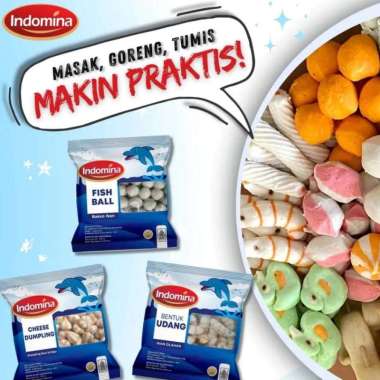 Indomina Ikan Olahan 500 Gram | Lobster Ball | Dumpling Keju Indomina Frozen Promo FISH CAKE