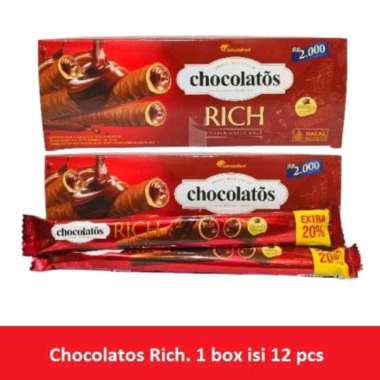 Wafer Roll Chocolatos Rich ( 1box @12pcs)