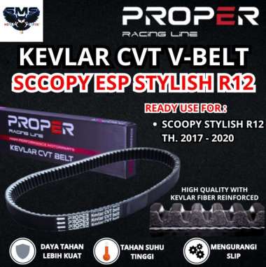 Vanbelt Vbelt Kevlar Proper Racing Line Scoopy Esp Stylish Ring 12 r12 ban Donat pertama k16 k93 Bel