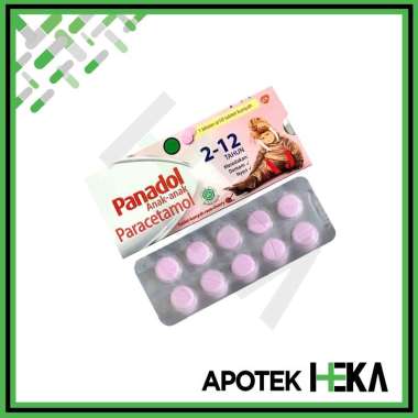 Panadol Chewable Anak-Anak Strip isi 10 - Tablet Kunyah Paracetamol