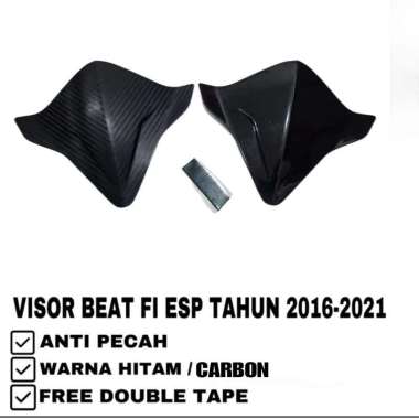 Visor Beat Fi All New / Beat Deluxe 2016- 2021 Windshield Honda Beat Fi All Full Black Glossy Moscow