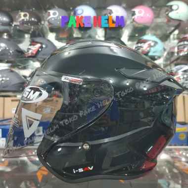 HELM GM KING FIGHTER ULTRA HITAM GLOSY ORIGINAL XL