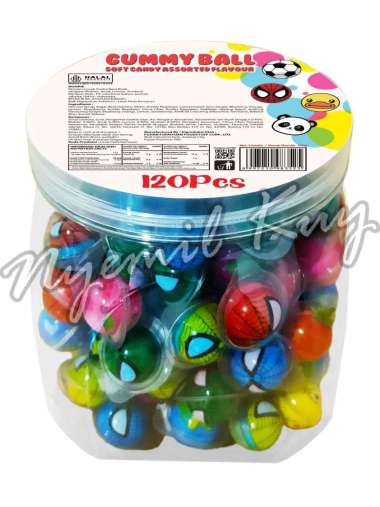 Hoopie Permen Gummy Ball Soft Candy Assorted Flavour - Soft Jelly Gummy Candy Viral 270g