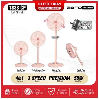 MITOCHIBA Kipas Angin Multifungsi 4in1 1833CF 16 Inch AERO Series Pink