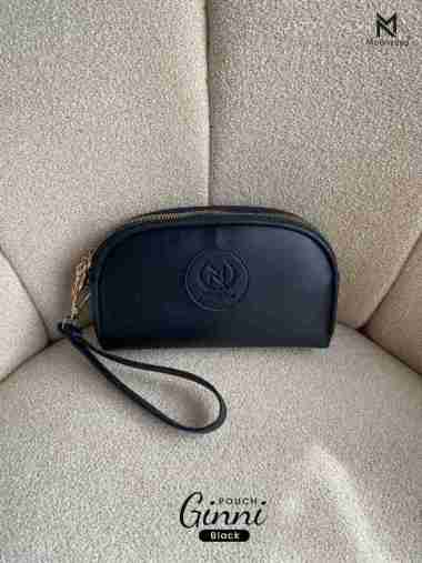 MOONZAYA - Pouch Ginni By Moonzaya Pouch Wanita Pouch Make Up Pouch Uang Pouch Lucu Black