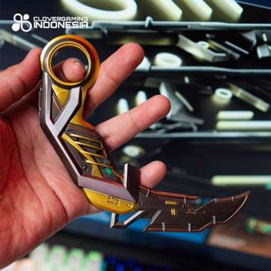 Karambit Valorant RGX Series Accessories Video Game Cosplay Props Yellow