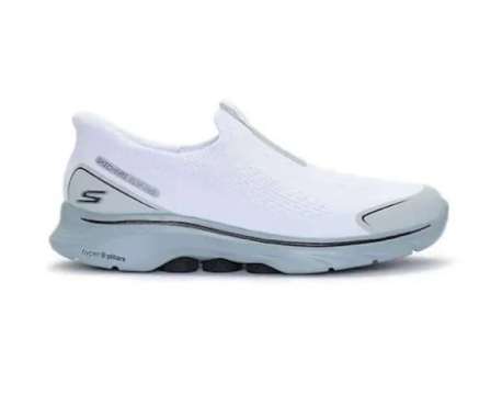Sepatu Casual Pria Skechers Go Walk 7 - White Grey (216553WGY) Original 42,5