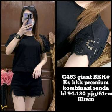 G463 Baju Kaos Bangkok Premium Jumbo Wanita/Atasan/Blus BigSize lilac