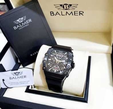 JUAL BALMER CRONO AKTIF BL237658 JAM TANGAN MEWAH PRIA TALI RUBBER KUALITAS BERGARANSI 2 TAHUN MERAH