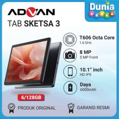 ADVAN TAB SKETSA 3 6/128GB GREY - GARANSI RESMI ADVAN ORIGINAL