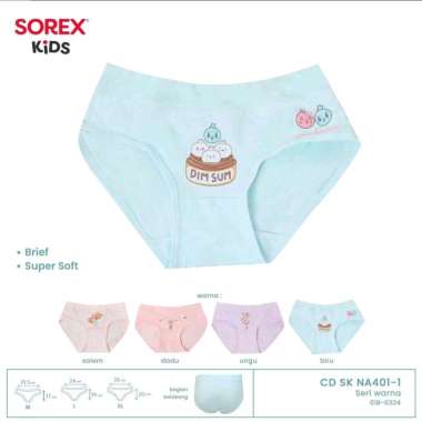 GROSIR ECER SOREX KIDS GIRL NA 401 - 2 CD CELANA DALAM SEGITIGA ANAK CEWEK PEREMPUAN UNDERWEAR SOREX
