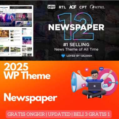 Tema WordPress Newspaper 12 - Solusi Tampilan Berita & Majalah Terkini!✨
