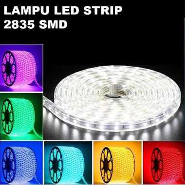 METERAN Lampu Strip LED Selang 2835 SMD 36 LED 220V IP65 Lampu Strip Per Meter MERAH
