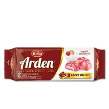 Roma arden biskuit yoghurt strawberry / coklat 80 gram yoghurt strawberry