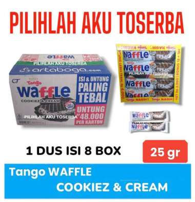 Tango WAFFLE Cookiez & Cream - ( HARGA 1 DUS )