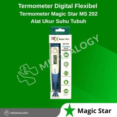 Termometer Digital Flexibel Termometer Magic Star MS 202 Alat Ukur Suhu Tubuh