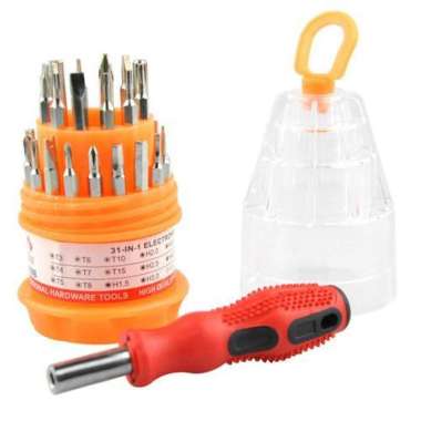 Obeng Set 31 In 1 Mini Obeng Telur Kapsul Multifungsi Lengkap HP Handphone Komputer Elektronik