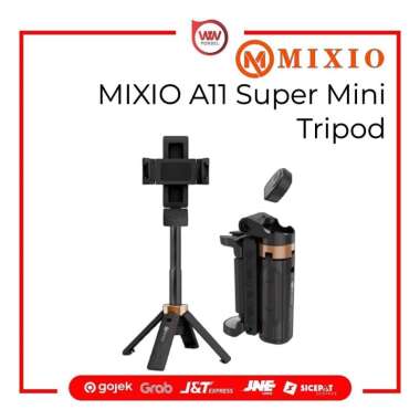MIXIO A11 Super Mini Tripod Tongsis Mini Selfie Stick Remote Control Tripod 3 In 1 Tongsis Tripod Bl