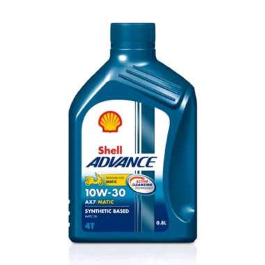 Shell oli shell advance Ax7 Matic 10-30w 0,8L semua motor matic Multicolor