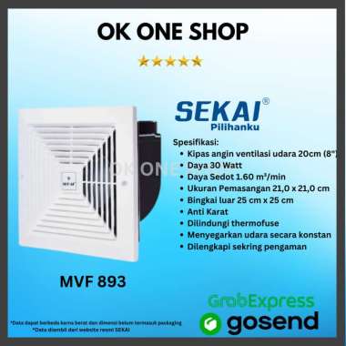 SEKAI MVF 893 Exhaust Fan Ceiling | MVF-893 (8inch)