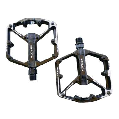 Pedal sepeda meroca pedal DU bearing hitam sepeda pijakan pedal sepeda