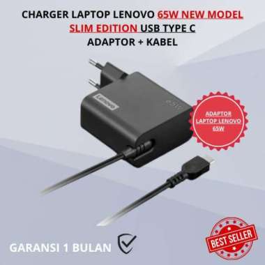 Charger Laptop Lenovo 65W NEW SLIM Edition Type C Original