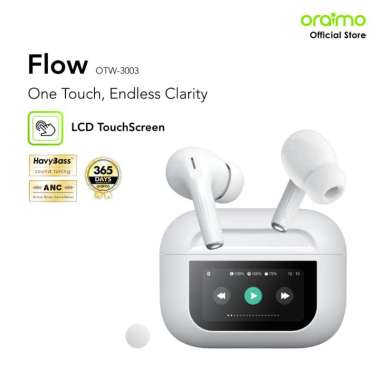 Oraimo Flow OTW-3003 Stereo Nirkabel Sesungguhnya V5.3 ENC IPX4 Headset Super Bass Headphone Earphon