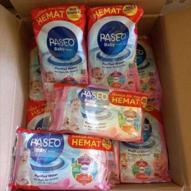 Paseo tisu basah, Paseo baby wipes Jojoba - Pink