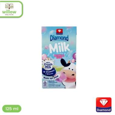 Minuman Susu Kemasan - Diamond UHT 125Ml Bubble Gum