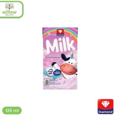 Minuman Susu Kemasan - Diamond UHT 125Ml Marsmellow