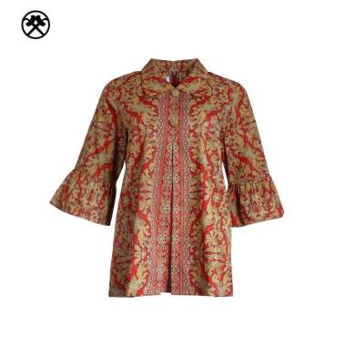 Keris Gallery Blouse Batik Wanita Lengan 3/4 Motif Keris Harmoni Karsa 007BTFSX17KG M. Merah