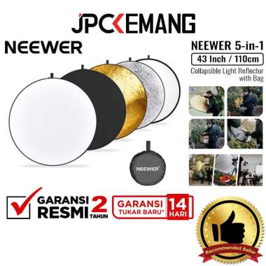 JPC KEMANG Neewer 5-in-1 Collapsible Reflector 110cm Portable Lighting Neewer Reflector 110 cm 5In1 