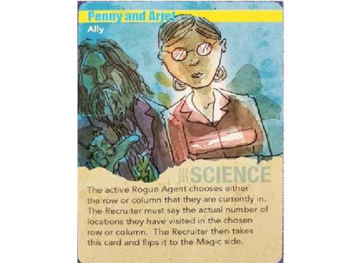 Mind MGMT Board Game Penny and Arjet Promo Card