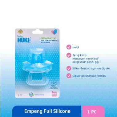 Orthodontic Soother Huki Satuan 1 pc - Empeng Bayi Gepeng