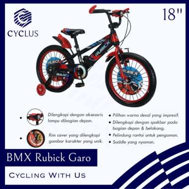 Sepeda BMX Anak Laki Laki Rubick Garo Karakter Keren Sepeda BMX Anak Rubick Murah Bagus 18 Inch