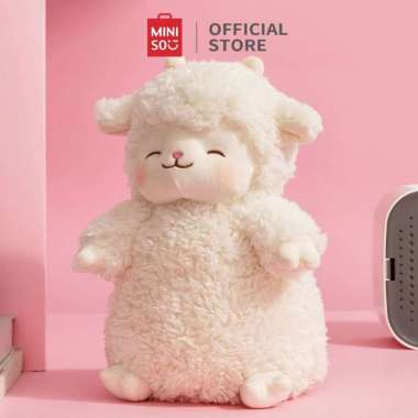 Miniso Plush Toy Mainan Mewah Sheep Series Standing Boneka Domba Lembut dan Menggemaskan Sheep