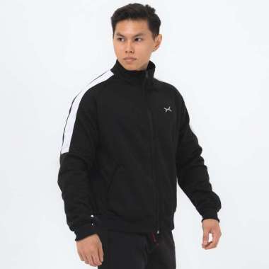 Flexzone Jaket Sport Fleece Game series FJS-012 Jacket Olahraga Lari Gym Basket M Navy