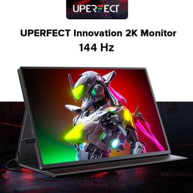 UPERFECT Portable Gaming Monitor 16 Inch IPS QHD 144Hz HDR USB Type C Gaming Murah Lengkung Curved S