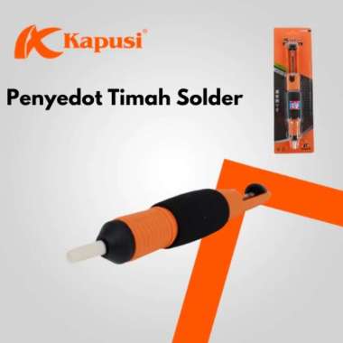 Penyedot Timah Solder Pump Soft Handle Anti-Slip Double Ring Sedot Timah kapusi