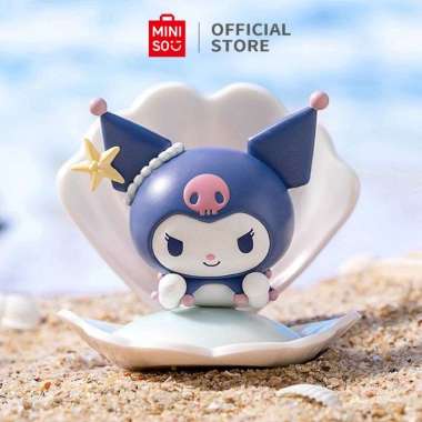 MINISO x Sanrio Blind Box Lucu Figure Sanrio Characters Sea Holiday Figure Model Blind Box Random