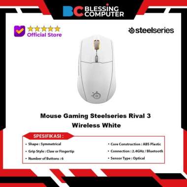 Mouse Gaming Steelseries Rival 3 Wireless White
